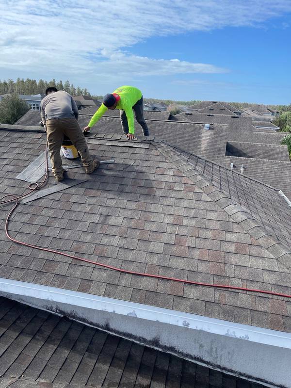 roofing project near Pointe O Woods Drive in Wesley Chapel