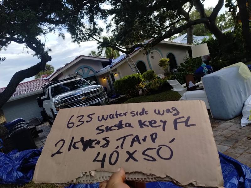 residential roof replacement by Hloska Roofing in Siesta Key
