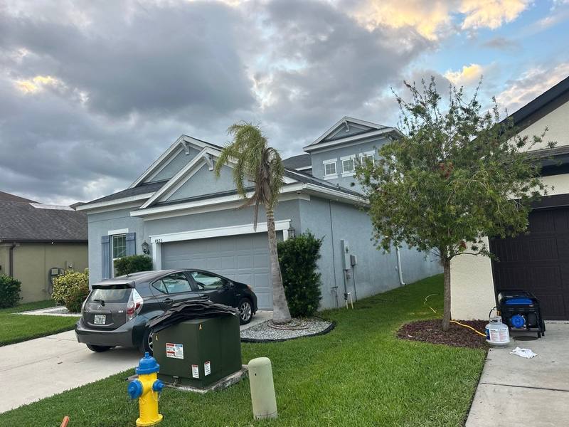 completed roofing project in Wesley Chapel FL