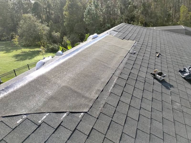 roofing project near Five Farms Ave in Wesley Chapel