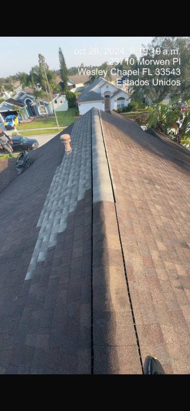 completed roofing project in Wesley Chapel FL