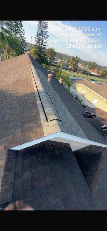 roofing project near Morwen Pl in Wesley Chapel