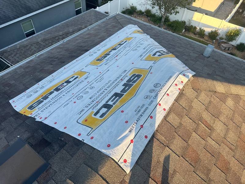 roofing project near Autumn Ridge Drive in Wesley Chapel