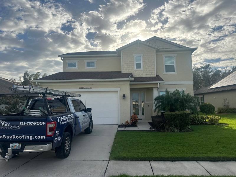 completed roofing project in Wesley Chapel FL