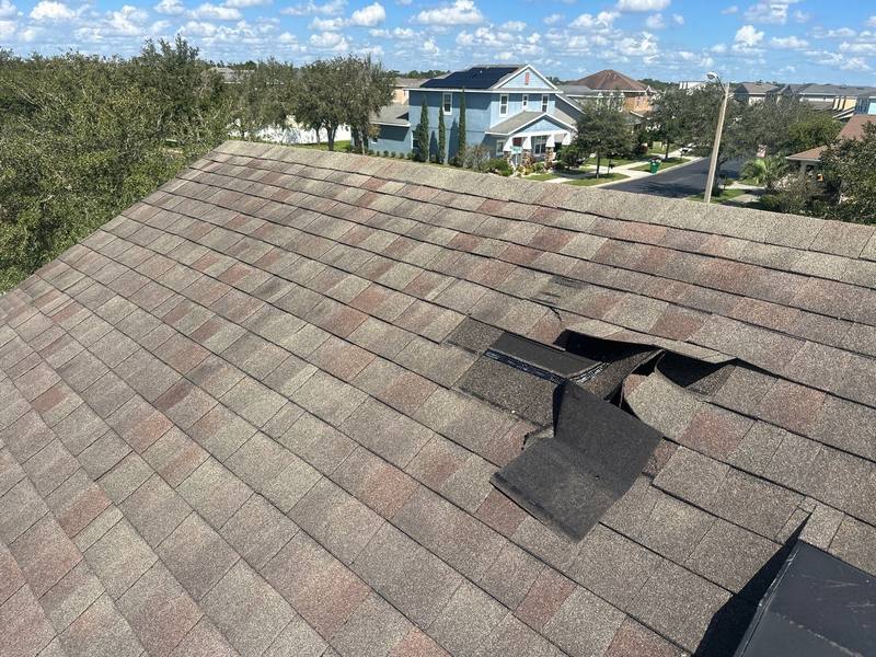 residential roof repair by Hloska Roofing in Wesley Chapel