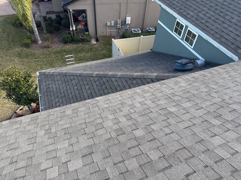 completed roofing project in Lutz FL