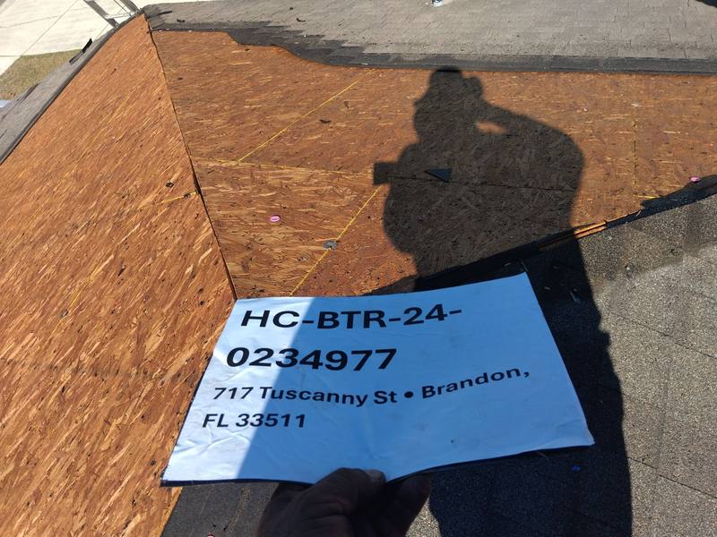residential shingle roof replacement by Hloska Roofing in Brandon