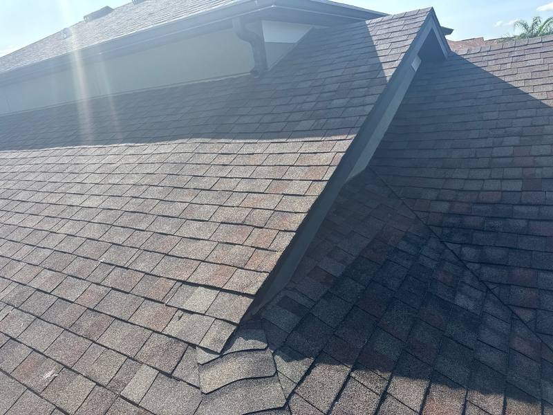residential roof repair by Hloska Roofing in Trinity