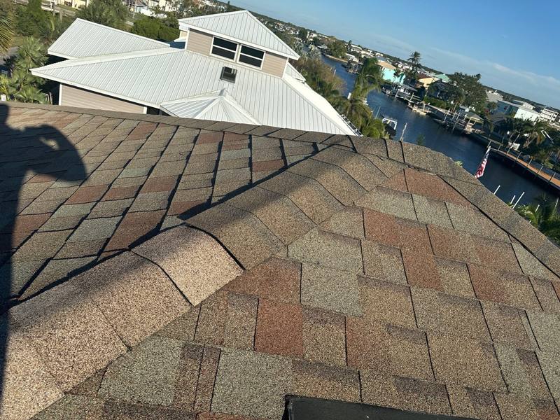 roofing project near Gulf View Drive in Hernando Beach