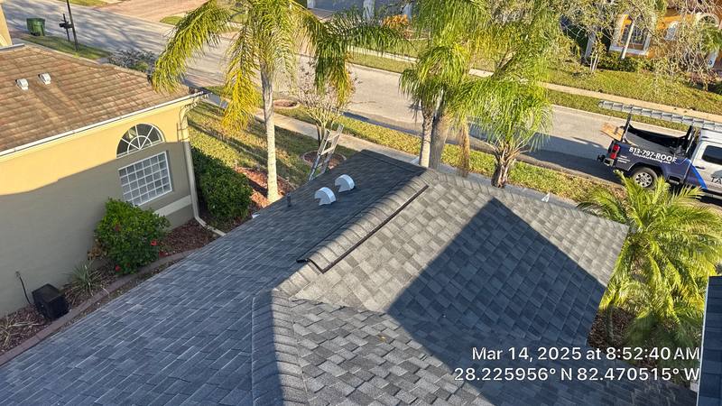 residential shingle roof replacement by Hloska Roofing in Land O' Lakes