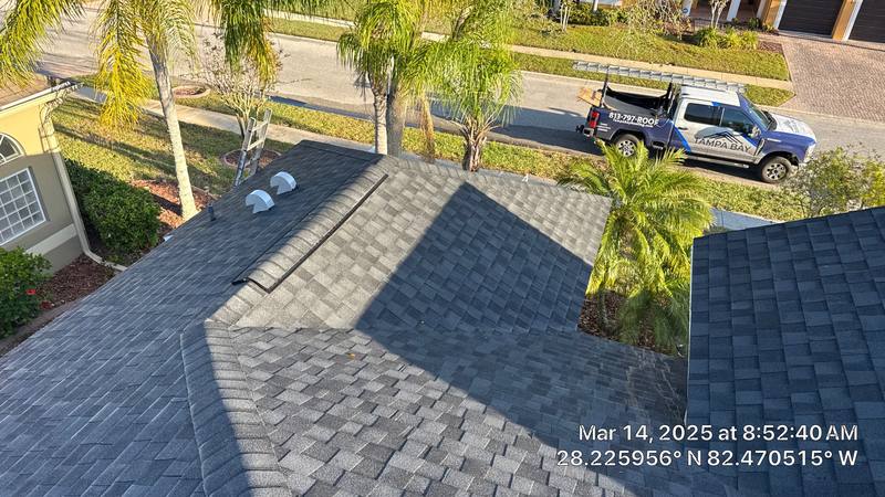 completed roofing project in Land O' Lakes FL