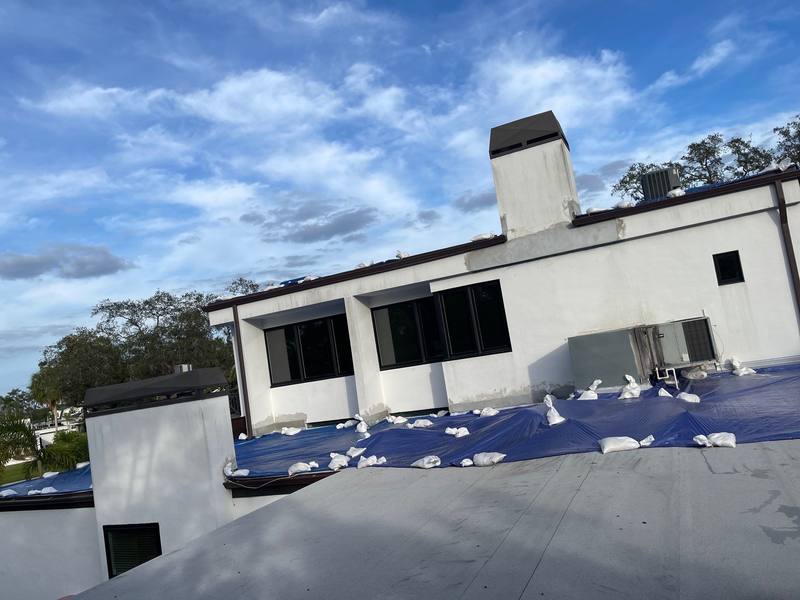 roofing project near Samara Dr in Tampa