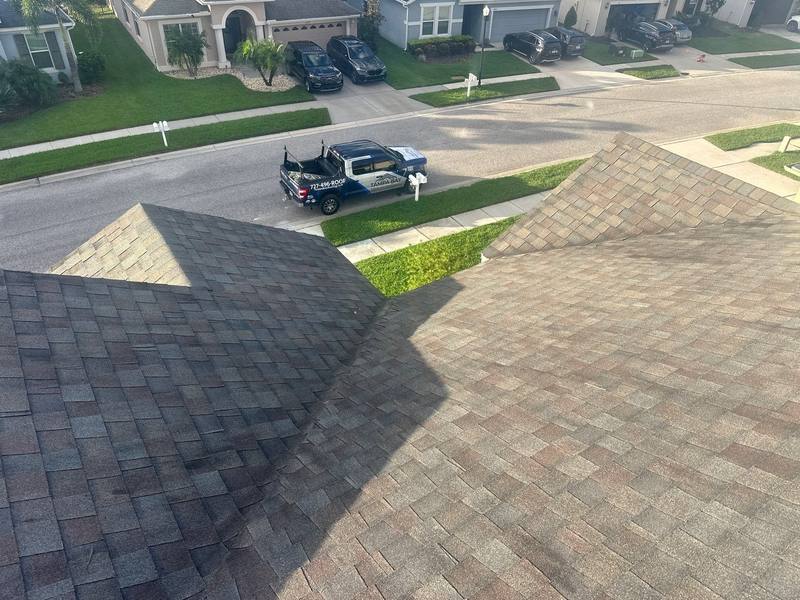 completed roofing project in Wesley Chapel FL