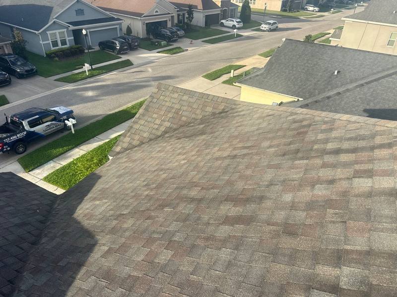 residential roof replacement by Hloska Roofing in Wesley Chapel