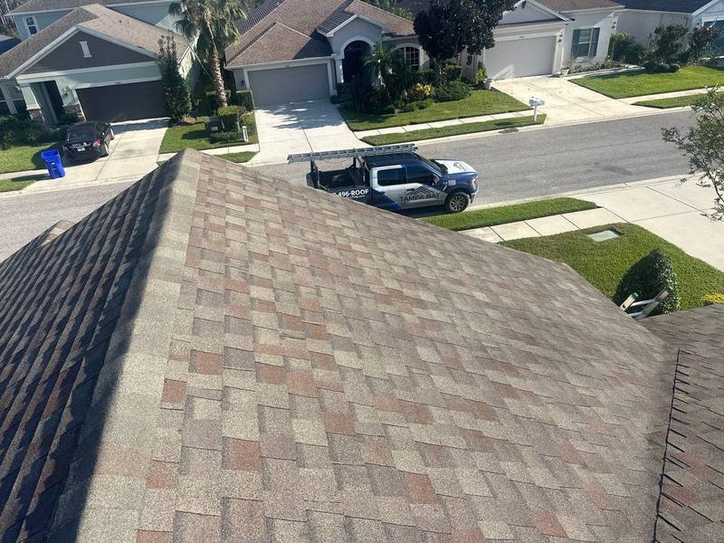completed roofing project in Wesley Chapel FL