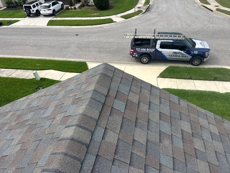 residential roof replacement by Hloska Roofing in Wesley Chapel