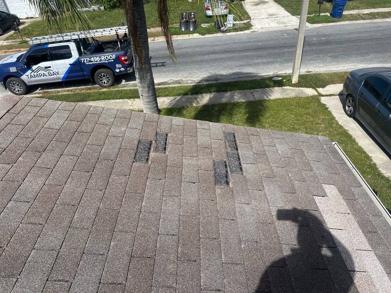 residential shingle roof replacement by Hloska Roofing in Holiday