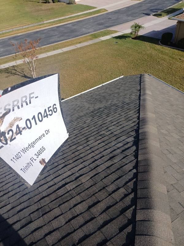 residential shingle roof replacement by Hloska Roofing in Trinity