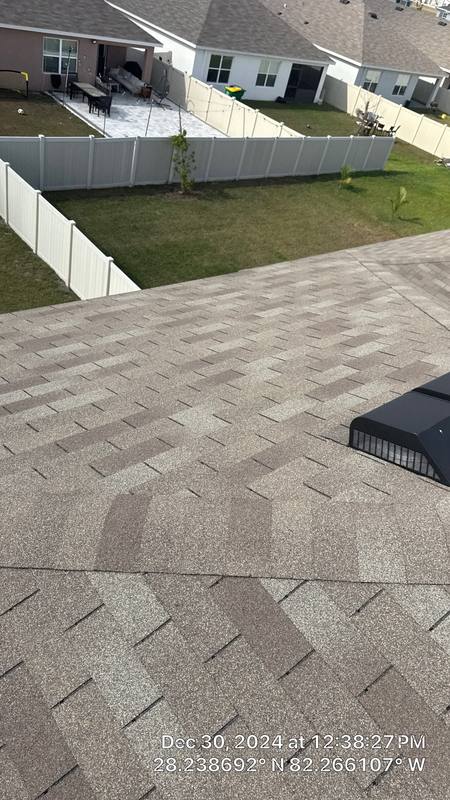 roofing project near Margate Mill Bend in Wesley Chapel