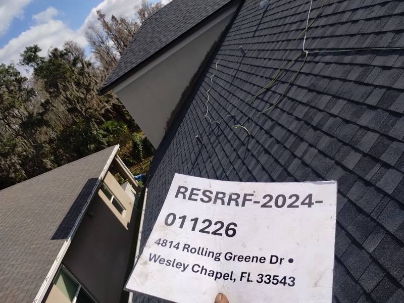 completed roofing project in Wesley Chapel FL
