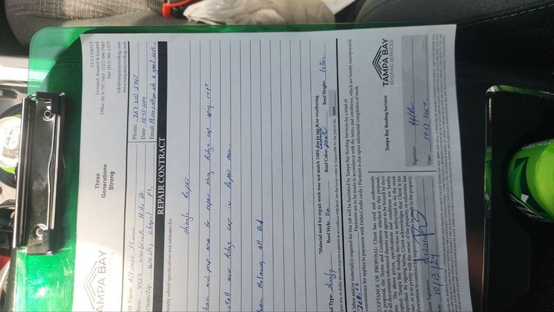 completed roofing project in Wesley Chapel FL