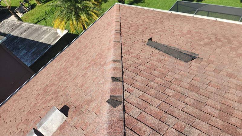 residential roof repair by Hloska Roofing in Wesley Chapel