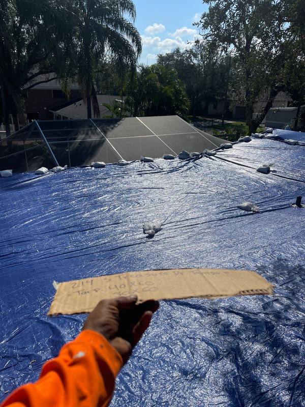 completed roofing project in Tampa FL