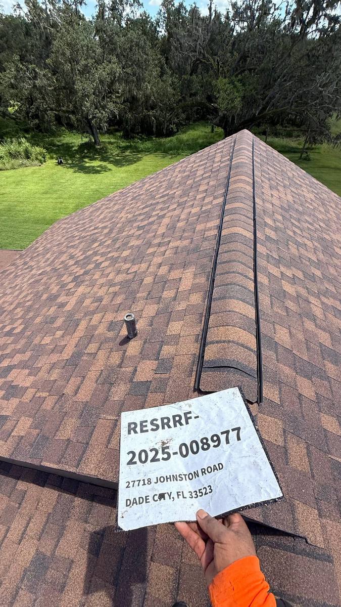 shingle roof replacement in Dade City, Florida