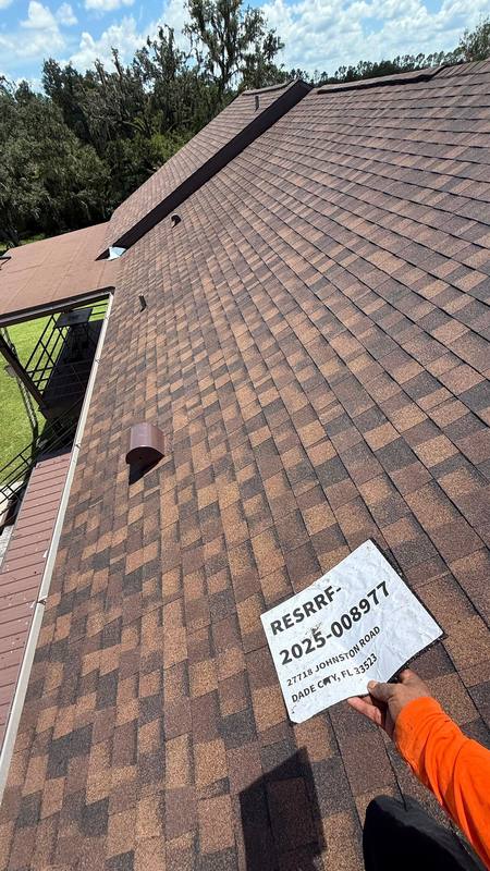 completed roofing project in Dade City FL