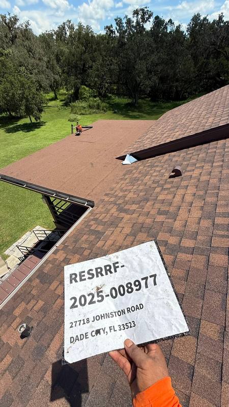 roofing project near Johnston Rd in Dade City