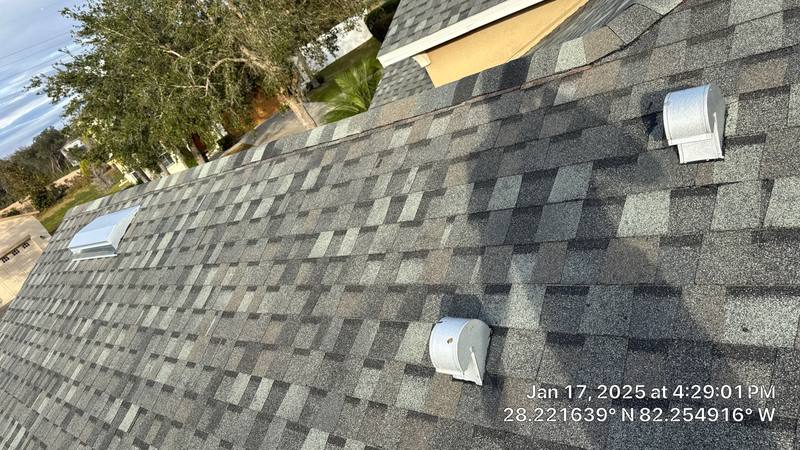 roofing project near Fieldview Circle in Wesley Chapel