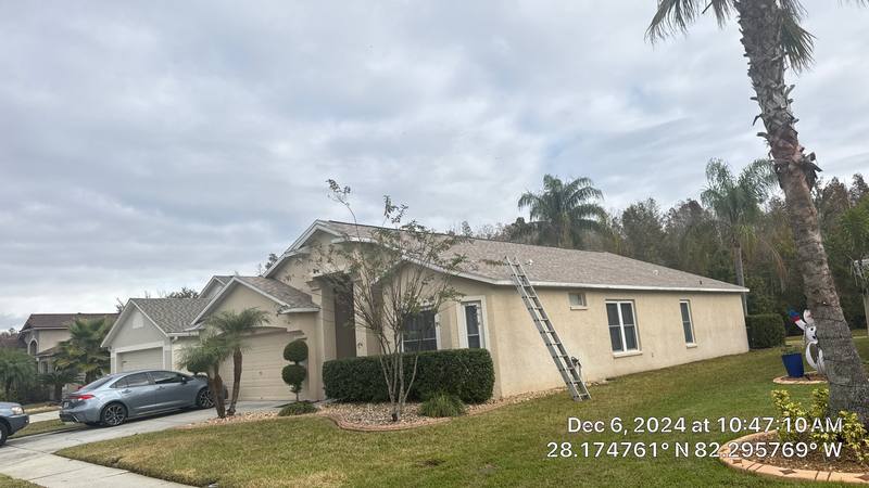 completed roofing project in Wesley Chapel FL