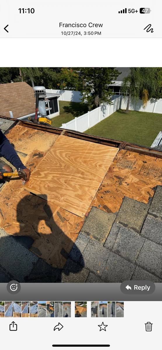 roof repair in Wesley Chapel, Florida