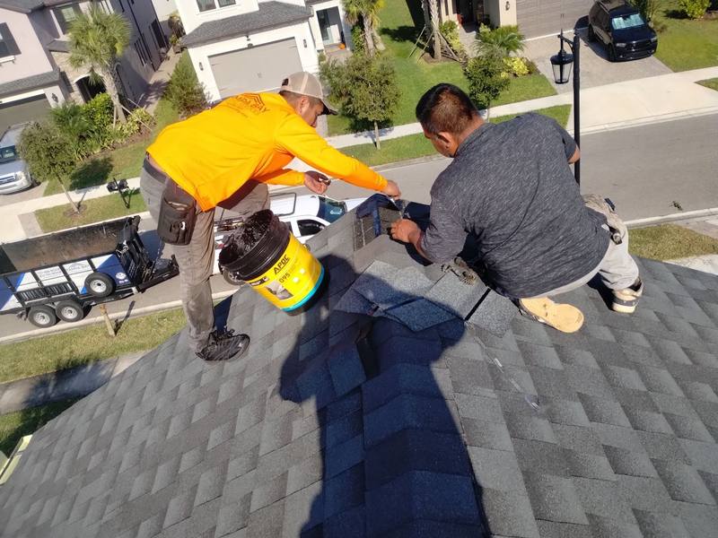 residential roof repair by Hloska Roofing in Wesley Chapel