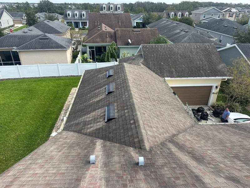 completed roofing project in Wesley Chapel FL