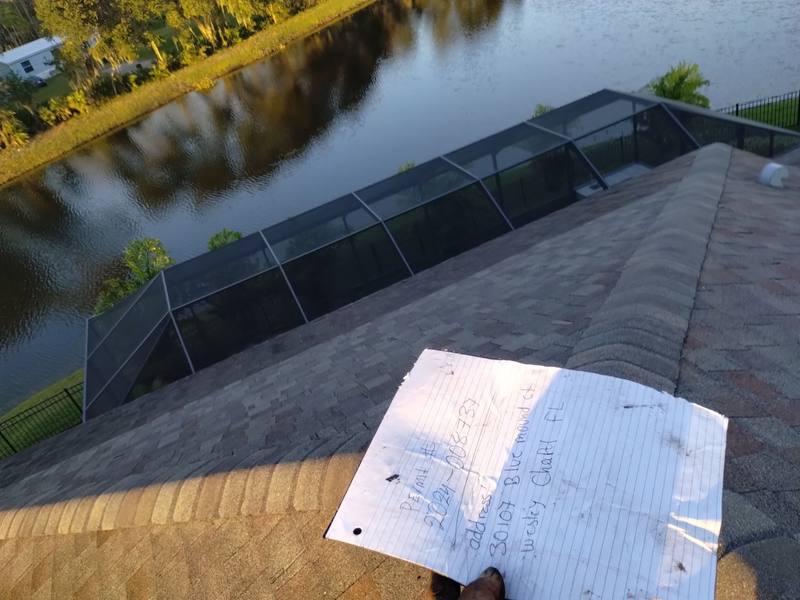 residential shingle roof replacement by Hloska Roofing in Wesley Chapel