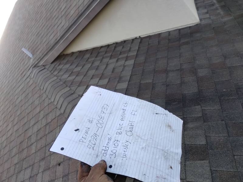 roofing project near Blue Mound Ct in Wesley Chapel