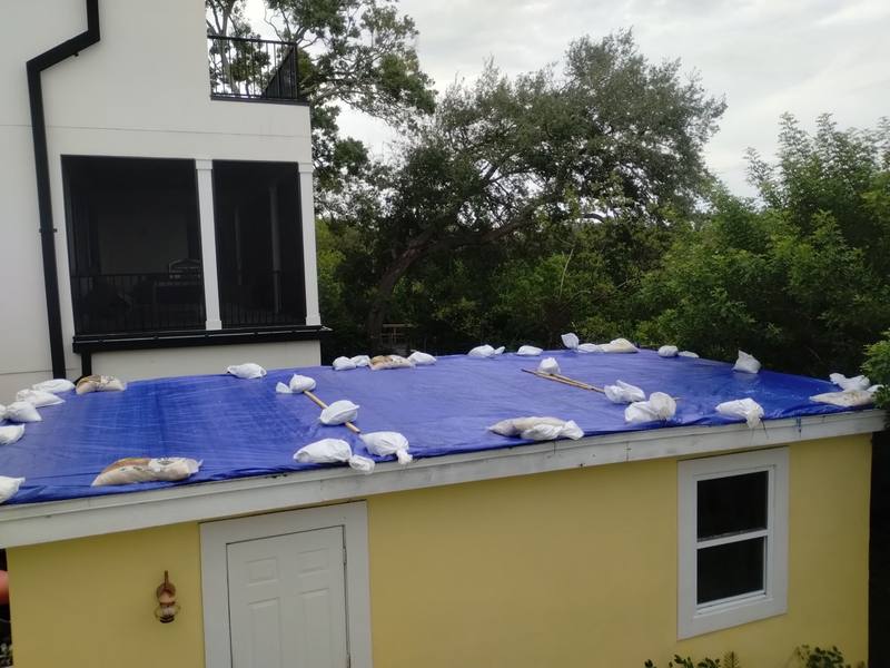 completed roofing project in Tampa FL