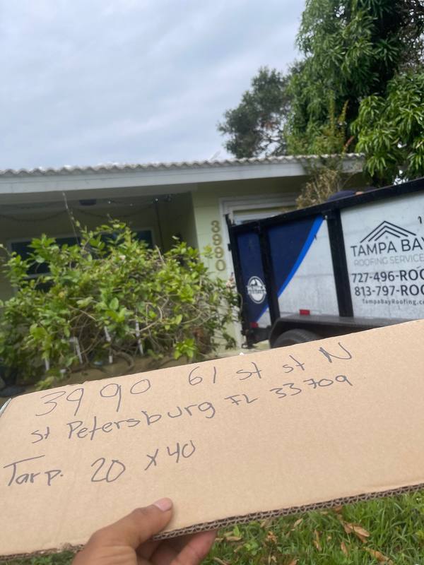 completed roofing project in St. Petersburg FL
