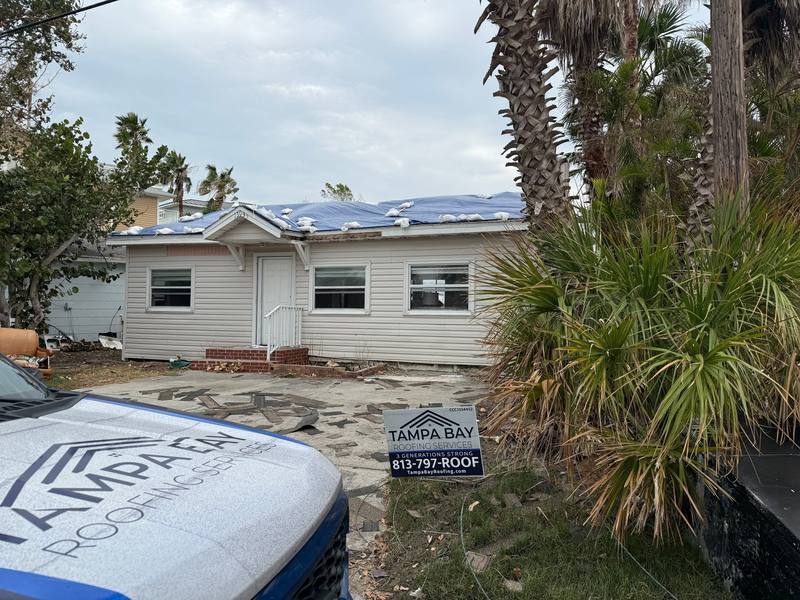 residential roof replacement by Hloska Roofing in Madeira Beach