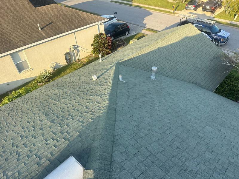 residential roof replacement by Hloska Roofing in Trinity
