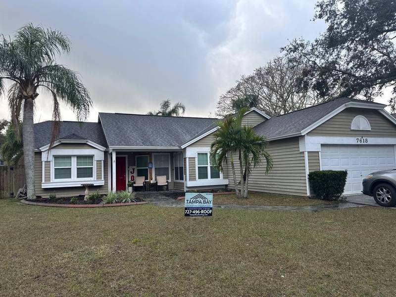 completed roofing project in New Port Richey FL