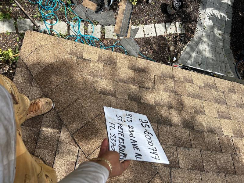 roofing project near 23rd Avenue North in St. Petersburg