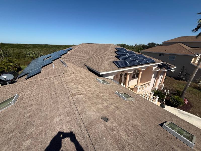 completed roofing project in Holiday FL