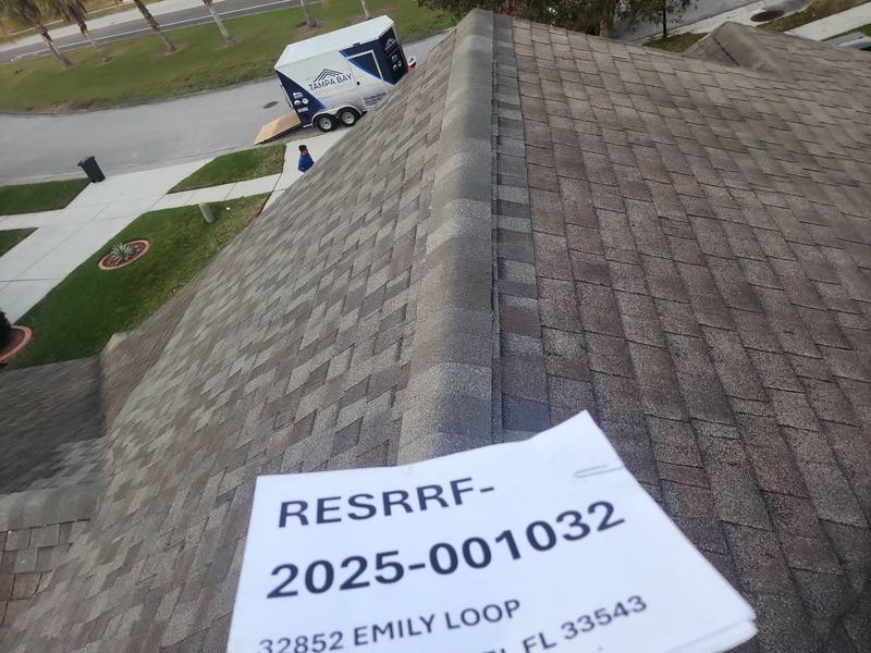 completed roofing project in Wesley Chapel FL