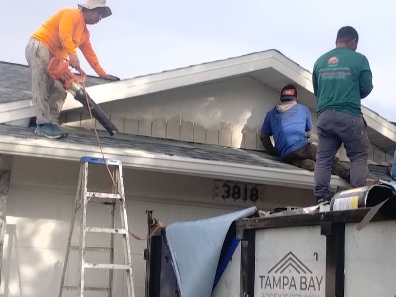 residential shingle roof replacement by Hloska Roofing in New Port Richey