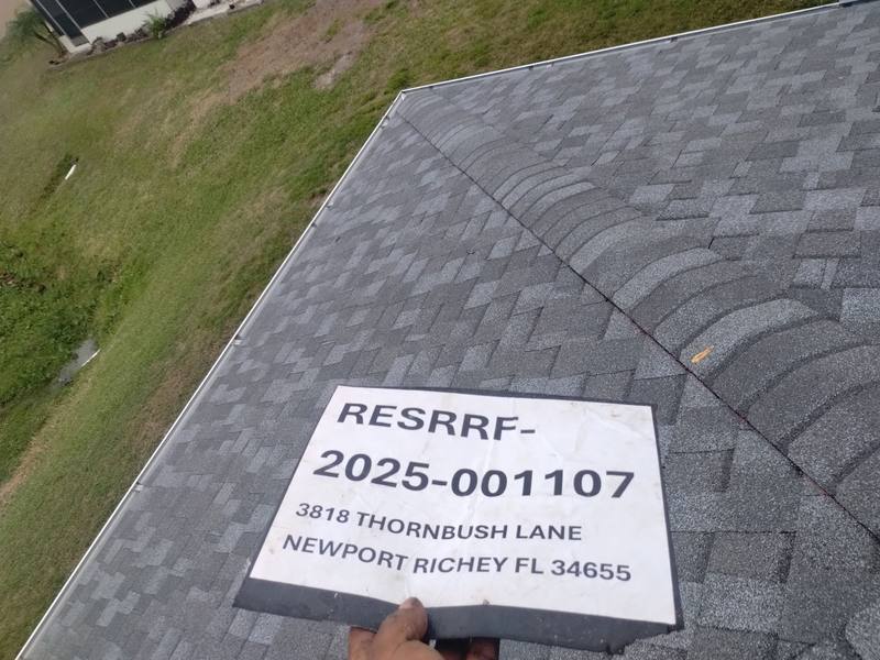 roofing project near Thornbush Lane in New Port Richey