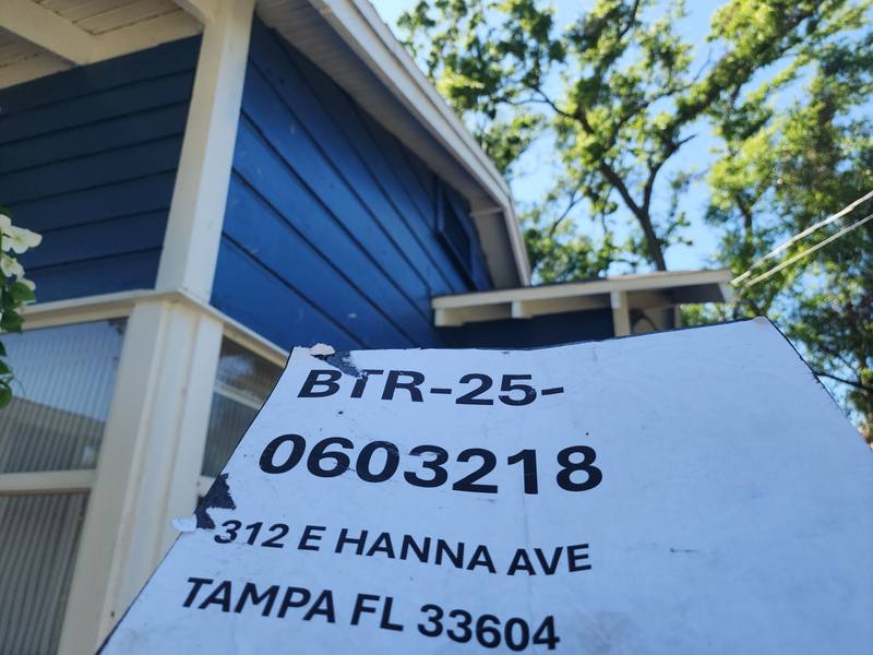 roofing project near E Hanna Ave in Tampa
