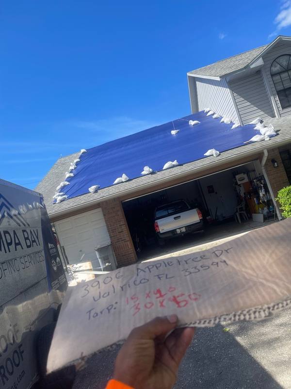 completed roofing project in Valrico FL