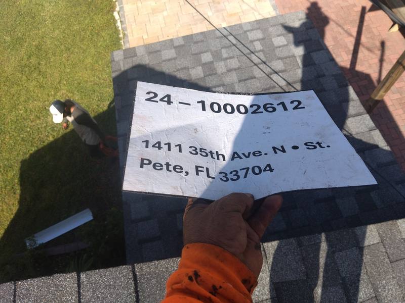 completed roofing project in St. Petersburg FL
